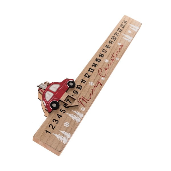 Lesen podolgovat adventni koledar Avto Dakls, dolžina 40 cm