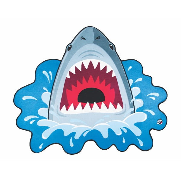 Odeja za na plažo z motivom morskega psa Big Mouth Inc., ⌀ 152 cm