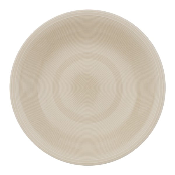 Villeroy & Boch Like Color Loop porcelanski globoki krožnik v beli in bež barvi, ø 23,5 cm