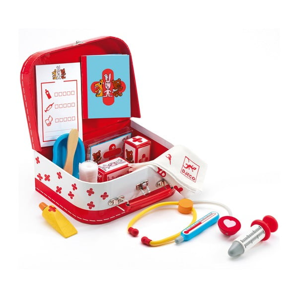 Otroški igralni zdravniški kovček z dodatki Djeco