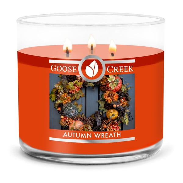 Dišeča sveča Goose Creek Autumn Wreath, čas gorenja 35 h