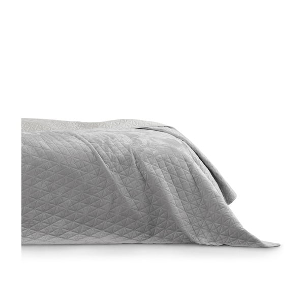 Sivo posteljno pregrinjalo AmeliaHome Laila Silver, 260 x 240 cm