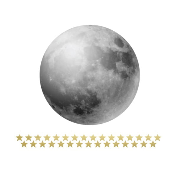 Komplet stenskih nalepk Dekornik Full Moon
