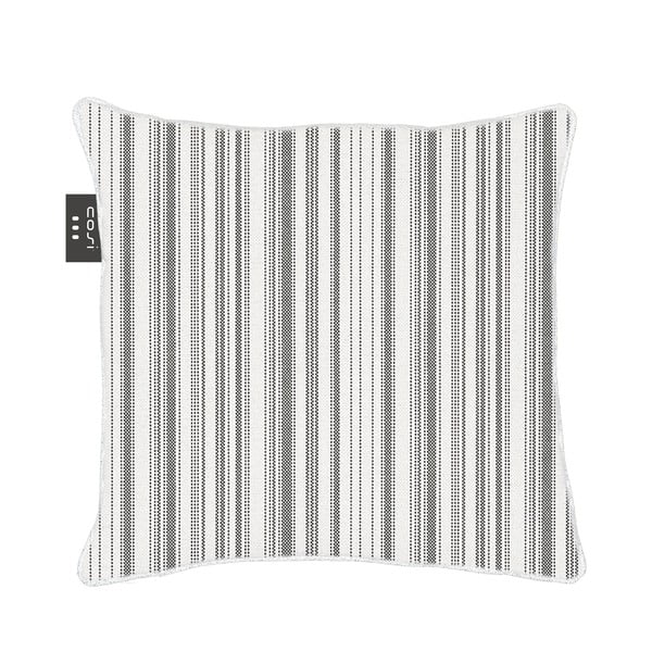 Belo-črna ogrevalna blazina iz tkanine Cosi Sunbrella, 50 x 50 cm