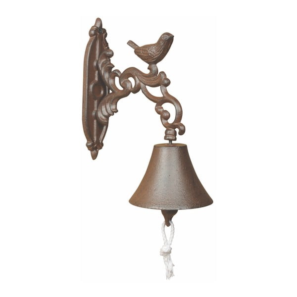 Stenski zvonec iz litega železa v darilni škatli Esschert Design Birdy