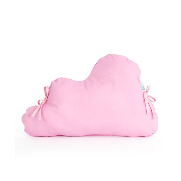 Svetlo rožnata bombažna zaščitna obroba za otroško posteljico  Happy Friday Basic, 60 x 40 cm