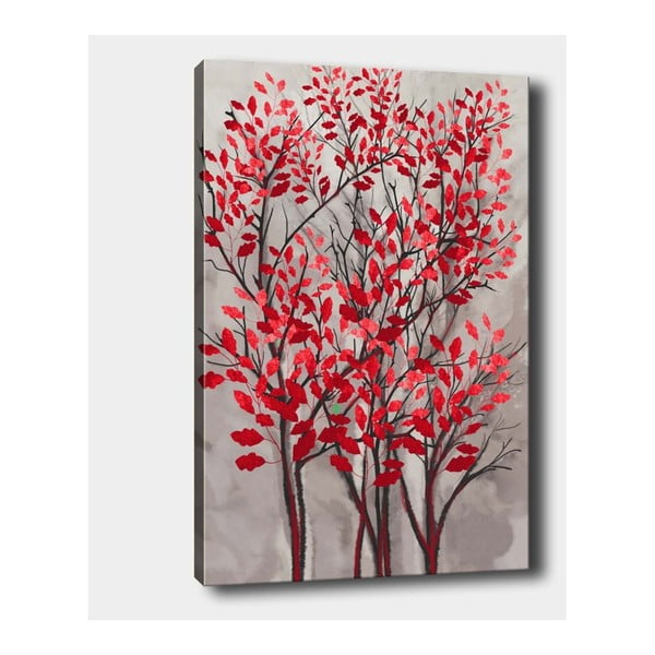 Stenska slika na platnu Tablo Center Fall Red, 40 x 60 cm