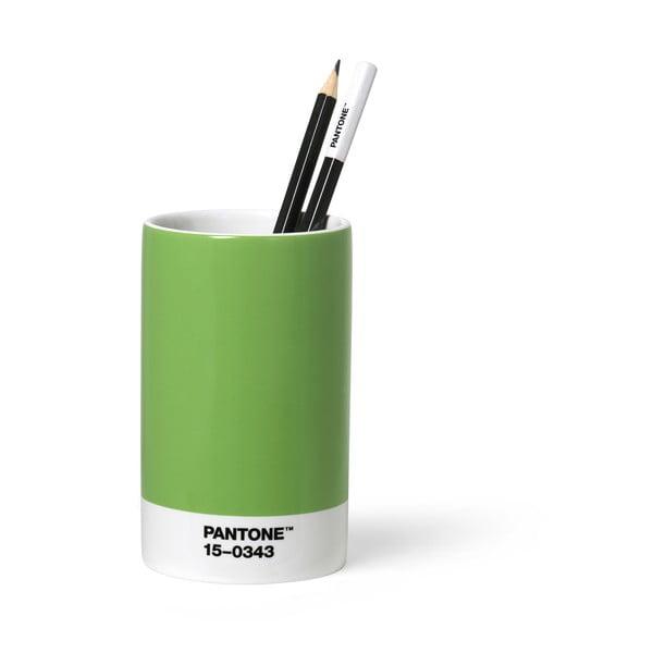Zelen keremičen lonček za svinčnike Pantone
