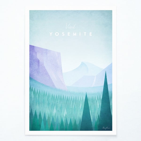 Plakat Travelposter Yosemite, A2