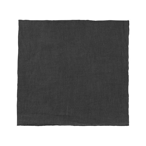 Črn lanen prtiček Blomus, 42 x 42 cm
