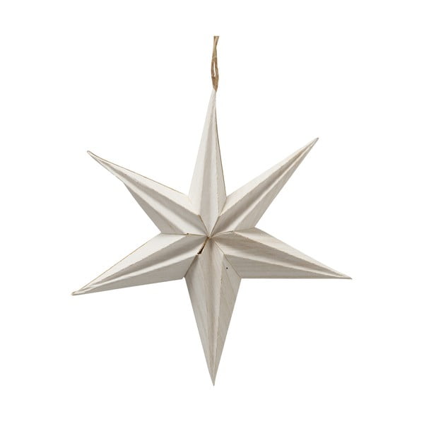 Bela božična papirnata viseča dekoracija v obliki zvezde Boltze Kassia, ø 20 cm
