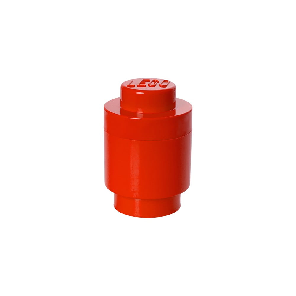 Rdeča okrogla škatla za shranjevanje LEGO®, ⌀ 12,5 cm