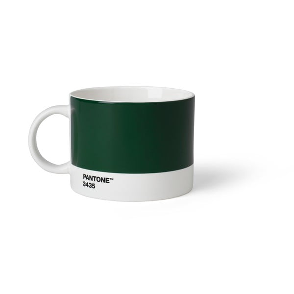 Temno zelena skodelica za čaj Pantone, 475 ml