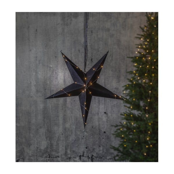 Črna božična svetlobna dekoracija Star Trading Velvet