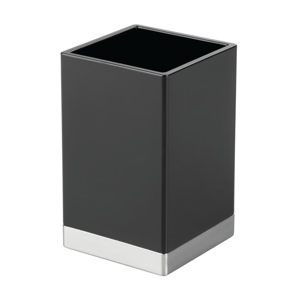 Črna škatla za shranjevanje iDesign Clarity, 6 x 6 cm