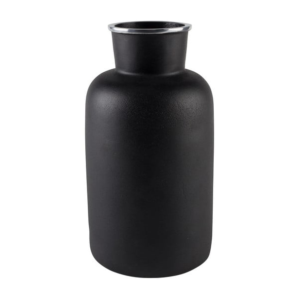 Črna aluminijasta vaza zuiver Farma, višina 29 cm