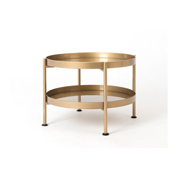 Kavna mizica v zlati barvi Custom Form Hanna, ⌀ 60 cm