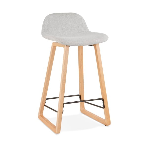 Svetlo siv barski stol Kokoon Trapu Mini, višina sedeža 72 cm