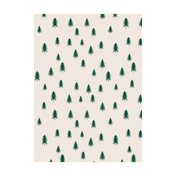 5 listov bež-zelenega ovojnega papirja eleanor stuart Christmas Trees