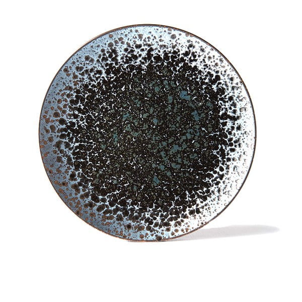 Črno-siv keramičen krožnik MIJ Pearl, ø 29 cm