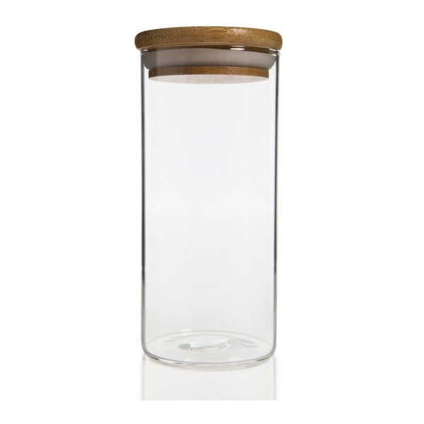 Stekleni kozarec s pokrovom Bambum Bolla, 450 ml