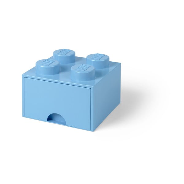Svetlomodra kvadratna škatla za shranjevanje LEGO®