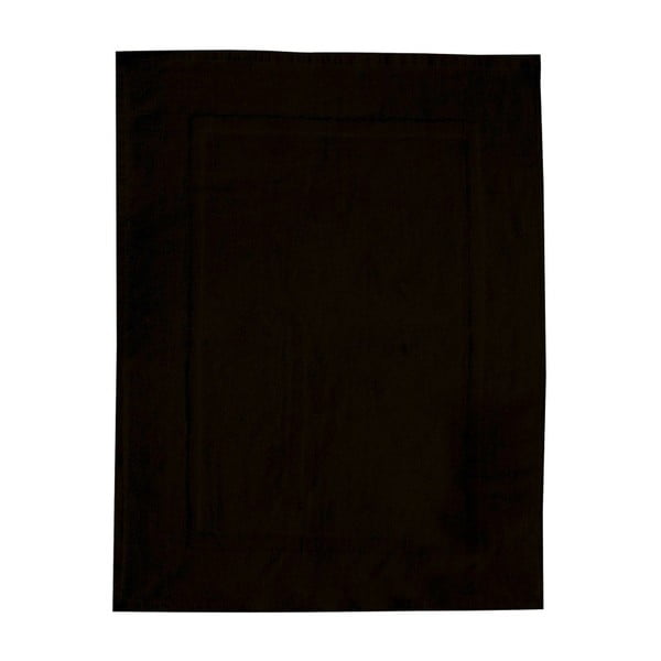 Črna bombažna kopalna preproga Wenko, 50 x 70 cm