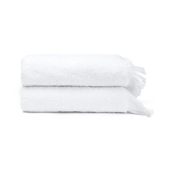 2-delni komplet belih brisač iz 100 % bombaža Bonami, 50 x 90 cm