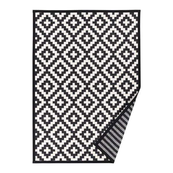 Črno-bela vzorčasta dvostranska preproga Narma Viki, 160 x 230 cm