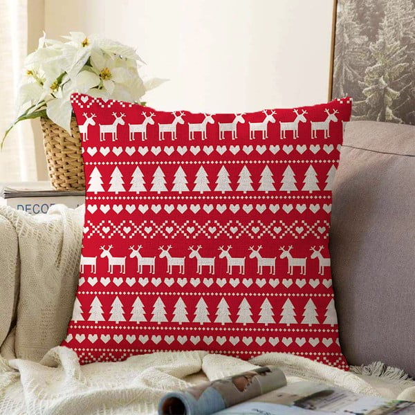 Božična prevleka za okrasno blazino Minimalist Cushion Covers Merry Christmas, 55 x 55 cm