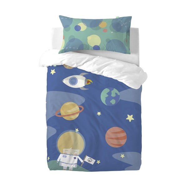 Otroška bombažna posteljnina Happynois Astronaut, 115 x 145 cm