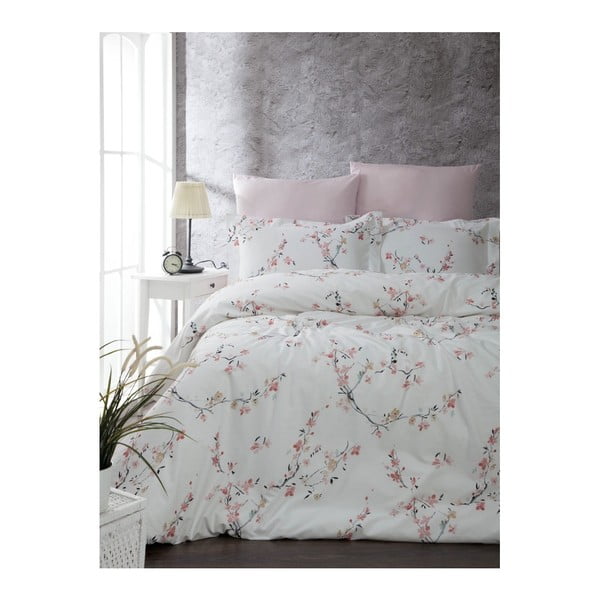 Ranforce bombažna posteljnina z rjuho Jasmine, 200 x 220 cm
