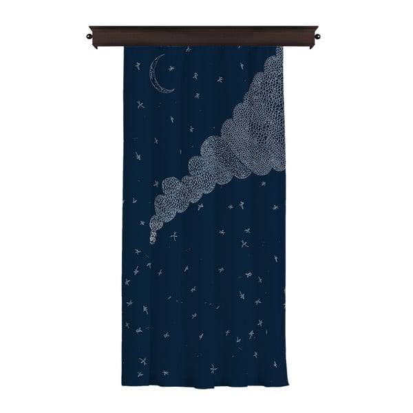 Temno modra zavesa Cipcici, 260 x 140 cm