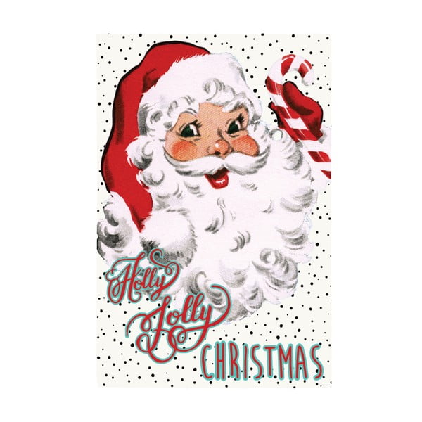 Bela bombažna kuhinjska brisača eleanor stuart Holly Jolly Christmas, 46 x 71 cm