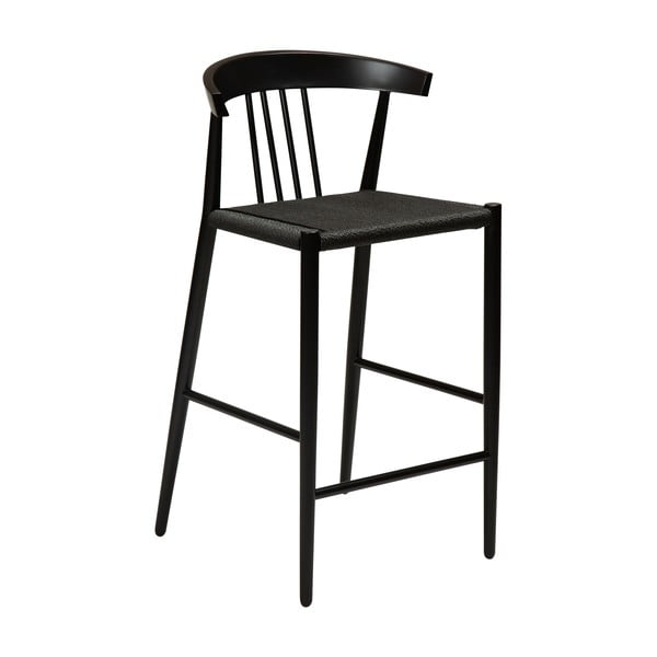 Črn barski stol DAN-FORM Denmark Sava, višina 91,5 cm