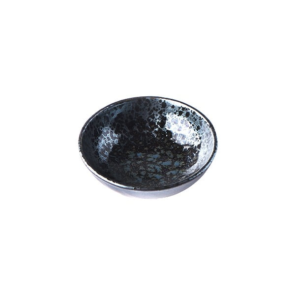 Črno-siva keramična plitva skleda MIJ Pearl, ø 13 cm