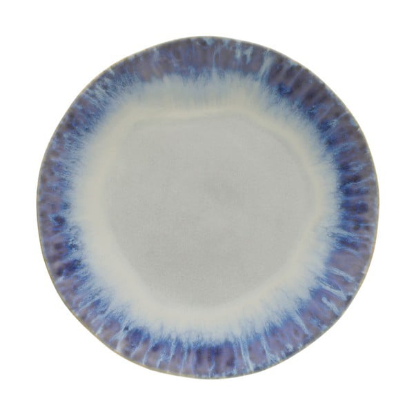 Modro-beli lončeni krožnik Costa Nova Brisa, ⌀ 26,5 cm