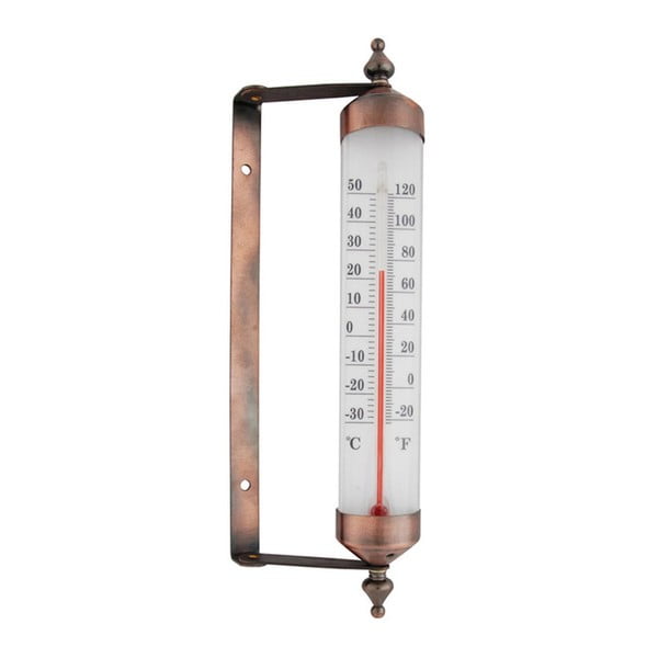 Bronast okenski termometer Esschert Design, višina 25 cm