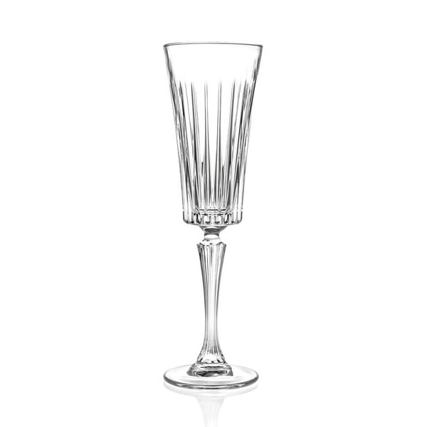 Komplet 6 kristalnih kozarcev za šampanjec RCR Cristalleria Italiana Edvige, 210 ml