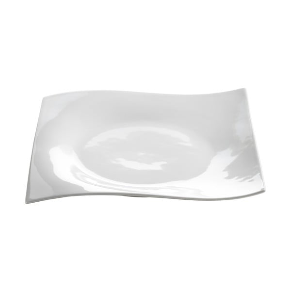 Bel porcelanast desertni krožnik Maxwell & Williams Motion, 27,5 x 27,5 cm