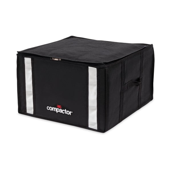 Črna škatla za shranjevanje oblačil Compactor XXL Black Edition 3D Medium, 125 l