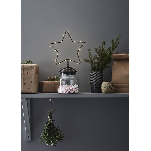 Črna božična svetlobna dekoracija Markslöjd Sweetie