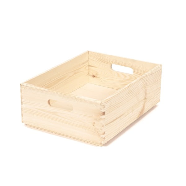 Škatla za shranjevanje iz borovega lesa Compactor Custom, 40 x 30 x 14 cm