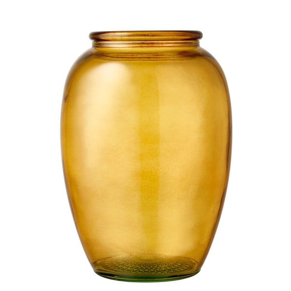 Vaza iz rumenega stekla Bitz Kusintha, ø 14 cm