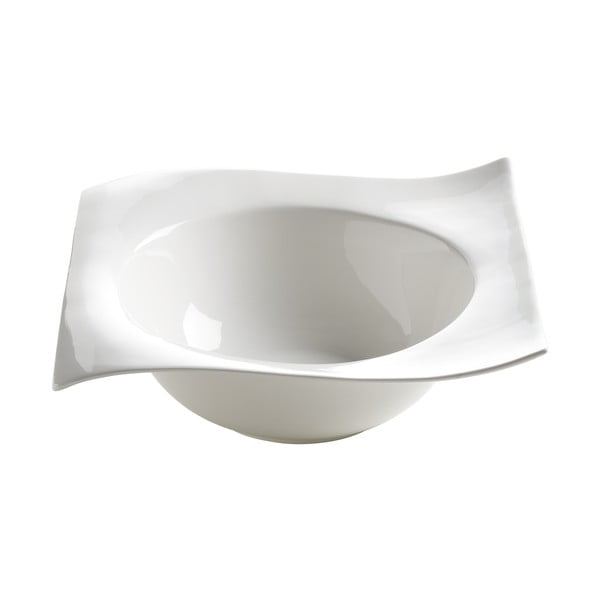 Bela porcelanasta skleda za solato Maxwell & Williams Motion, 23,5 x 23,5 cm