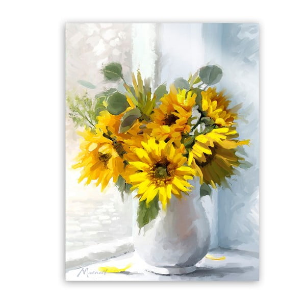 Slika Styler Canvas Flowers Sunflowers, 60 x 80 cm