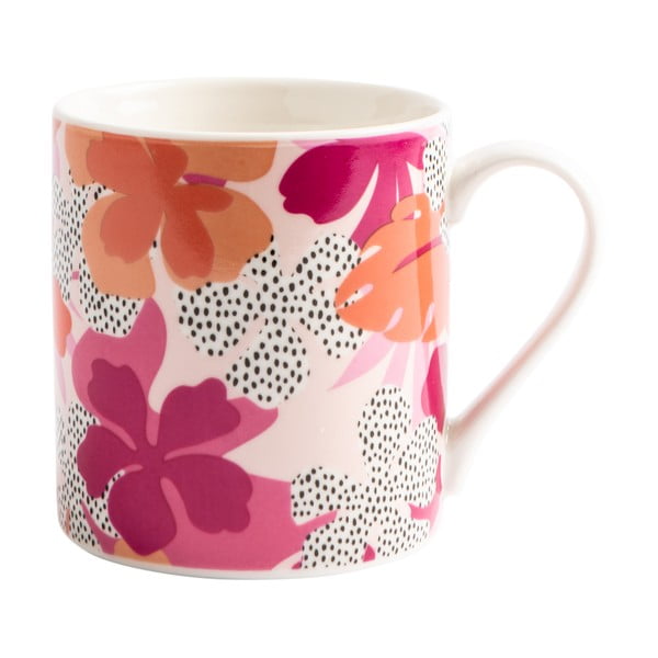 Rožnata keramična skodelica Navigate Floral