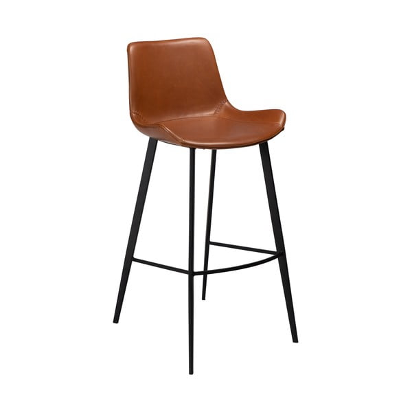 Rjav barski stol iz umetnega usnja DAN-FORM Denmark Hype, višina 103 cm