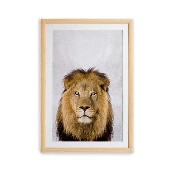 Stenska slika v okvirju Surdic Lion, 30 x 40 cm