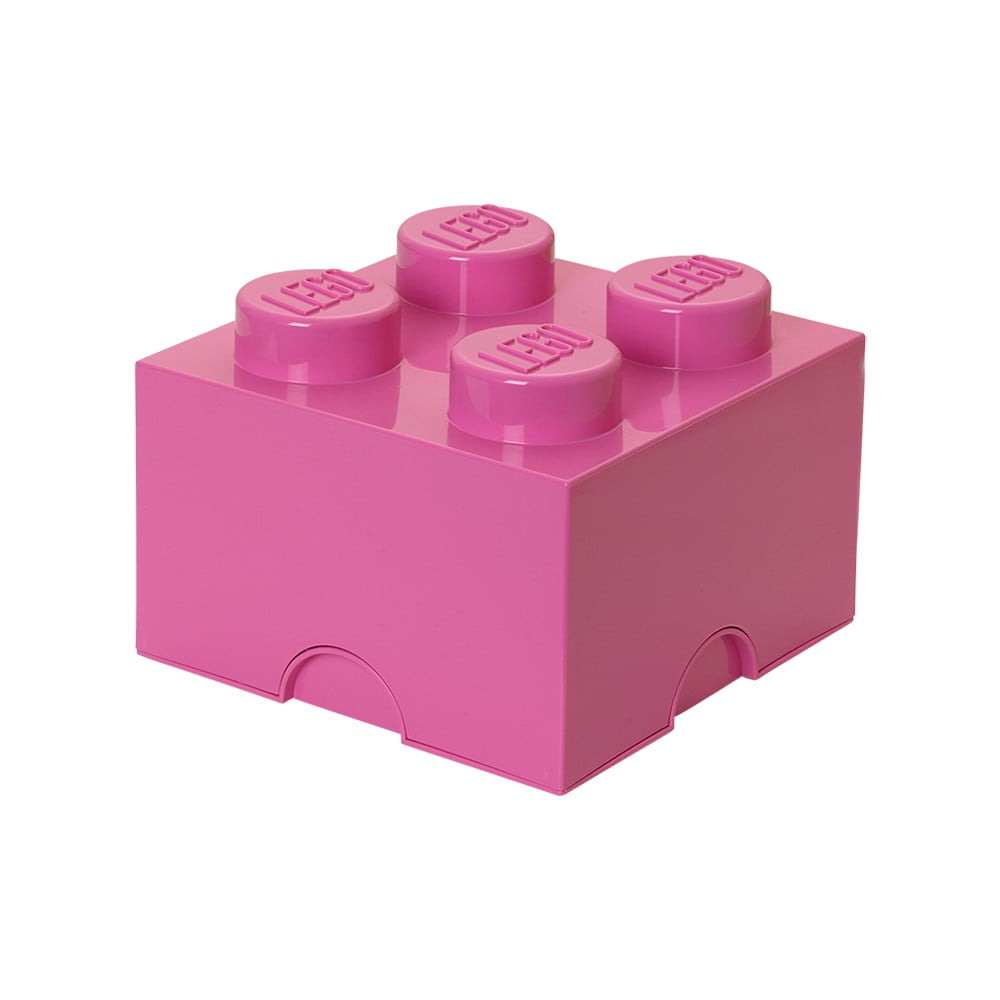 Rožnata kavdratna škatla za shranjevanje LEGO® 